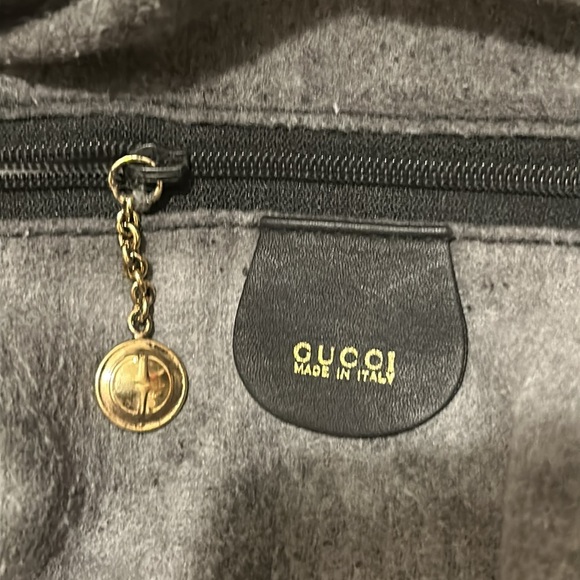 Gucci black leather bamboo handle large shoulder hand bag - Picture 10 of 13